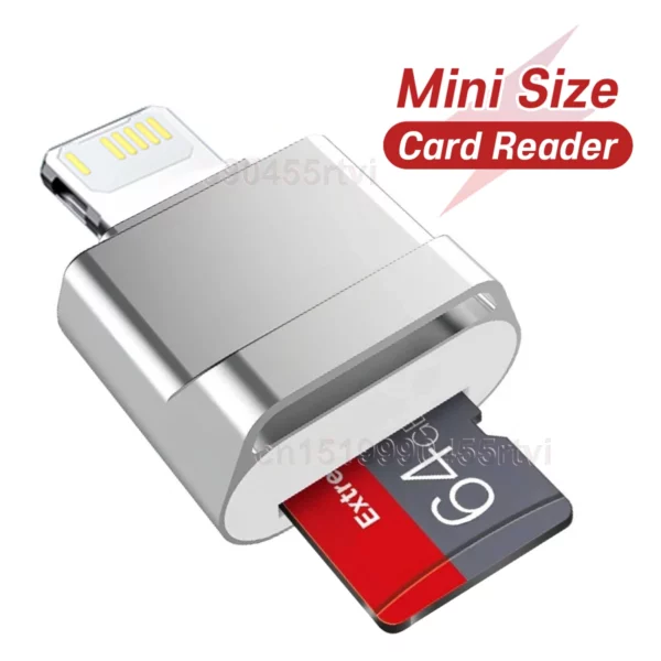 Mini adaptador de leitor de cartão micro sd tf para iphone