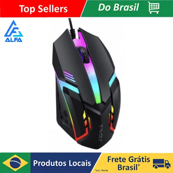 Mouse Gamer ALFA, Usb Com Fio JX-M20 - Image 8