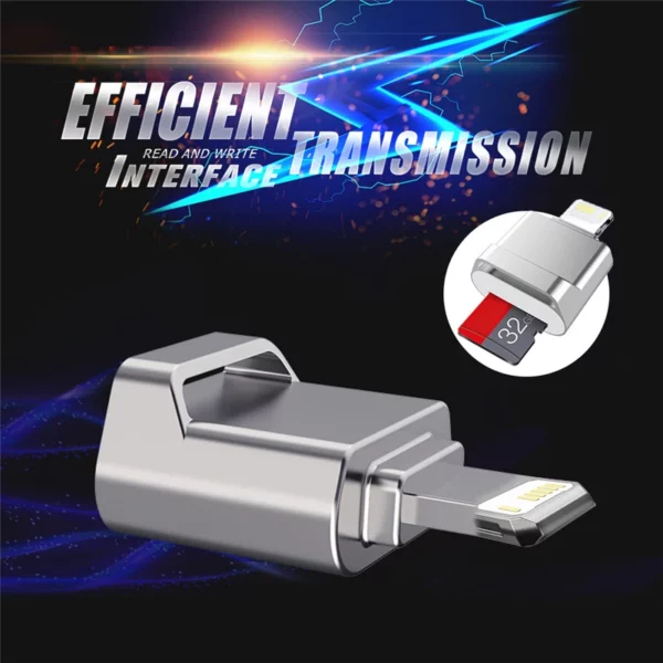 Mini adaptador de leitor de cartão micro sd tf para iphone - Image 2