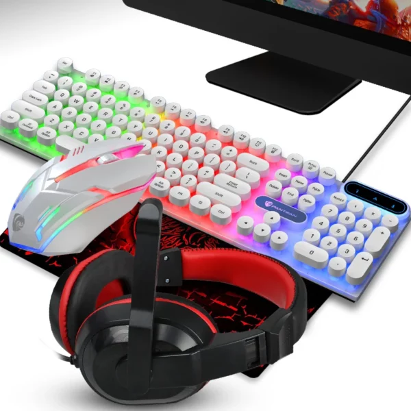Teclado luminoso, mouse, fone de ouvido, mouse pad - Image 3